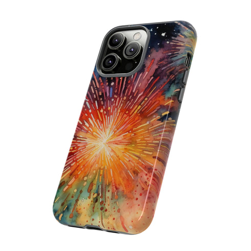 Summer Fireworks in Watercolor - Impact Resistant Phone Case